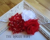 Skinny Headband Red White Polka Dots - Baby Newborn Infant Photo Prop Toddlers Girls Women