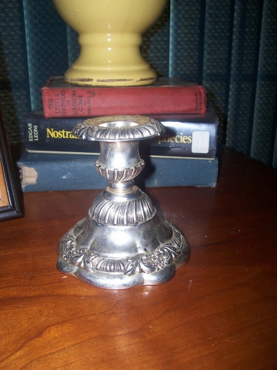 Vintage Godinger Silver Candle Holder by VintageChesters on Etsy
