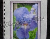 Pretty Iris Large Photo Notebook Journal