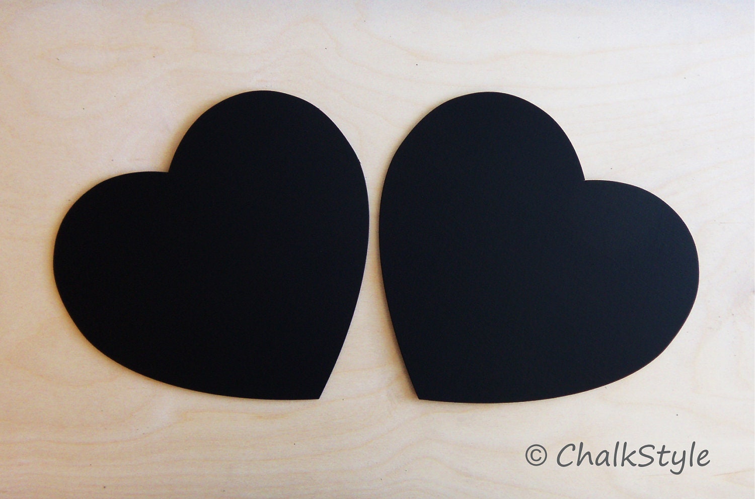 2 CHALKBOARD Large HEARTS Valentines Day or for Rustic Wedding Decor Photo Booth Prop, Engagement Pictures Props Save the Date Chalk Board Il_570xn