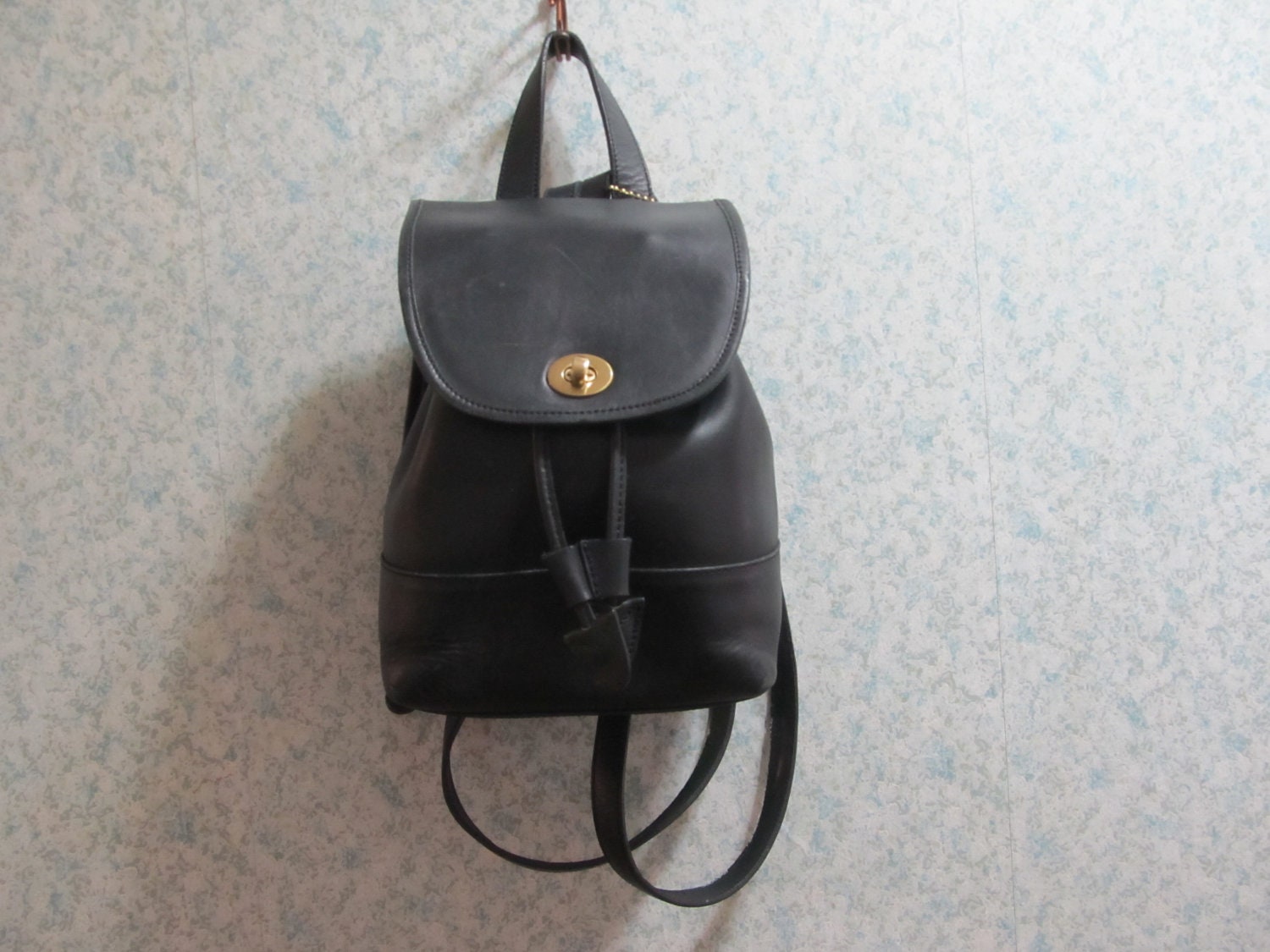 Coach backpack purse black Coach Purse 1990s by SouthWindVintage