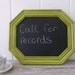 Upcycled Chartreuse Framed Chalkboard