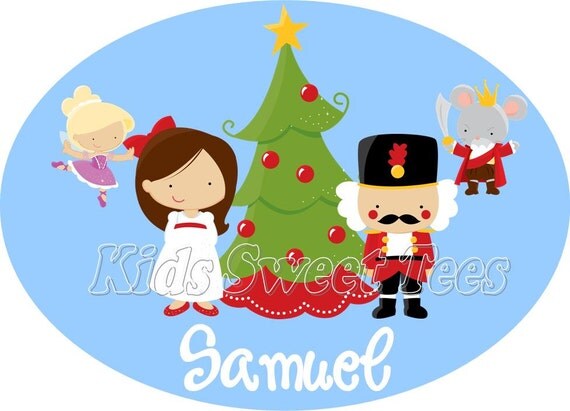 Nutcracker ballet boy version - personalized - digital image - Christmas Il_570xn
