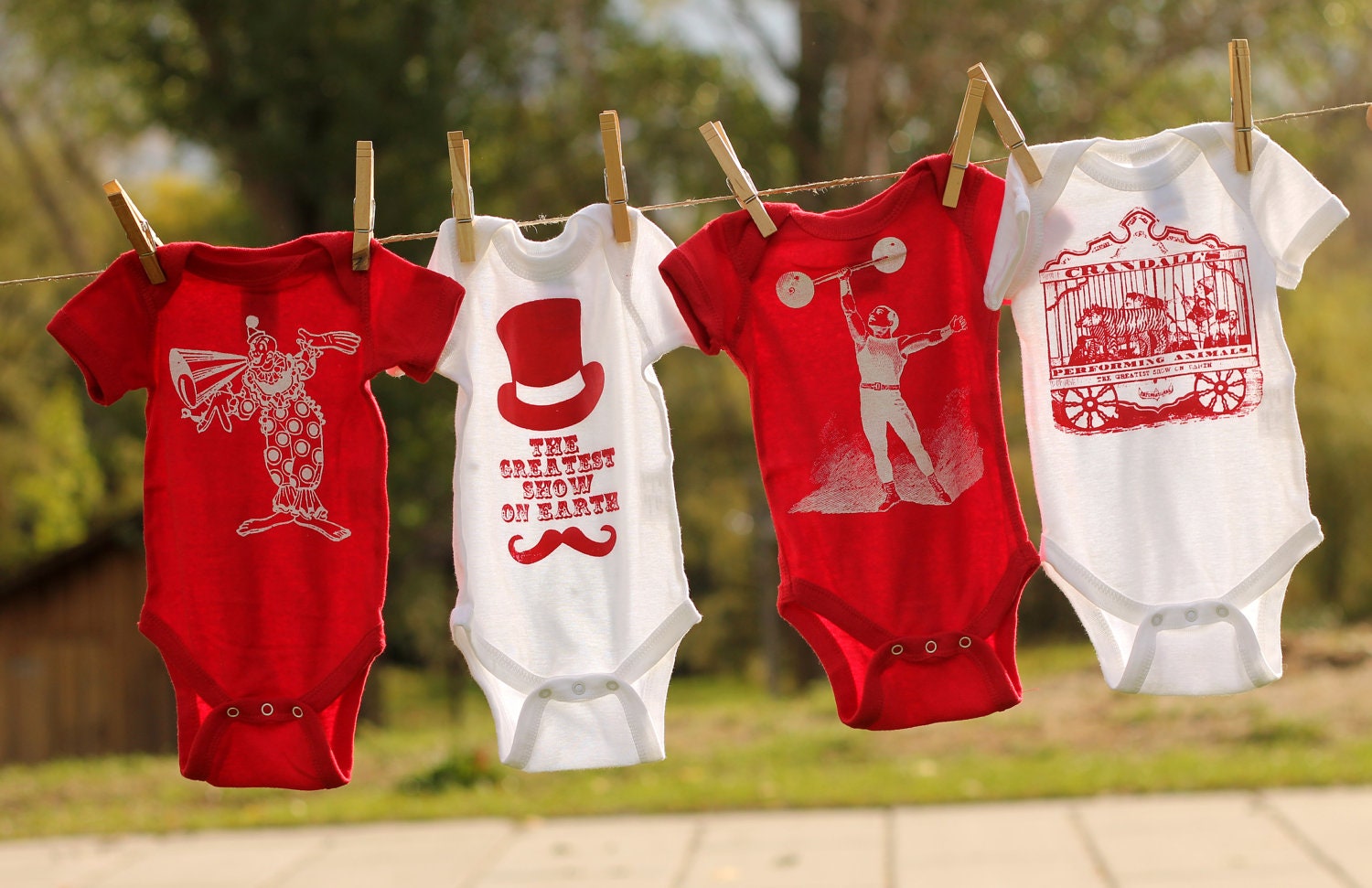 Circus Onesie Set (You Choose Sizes)