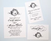 Monogram Wedding Invitation Suite