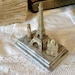 Vintage Eiffel Tower Souvenir Plaque Paris Metal Paper Weight France