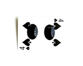 SALE// 1980's Oval Earrings, Black Textured