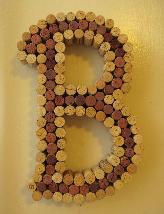 Wine Cork Letter Cork Art Made to Order by LMadeIt on Etsy