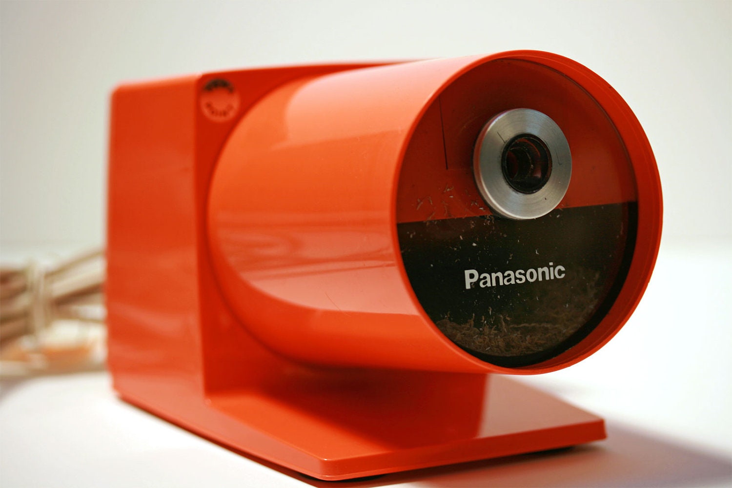 Panasonic Pana Point KP-22A Electric Pencil Sharpener Vintage Mod Orange - ThePencilPusher
