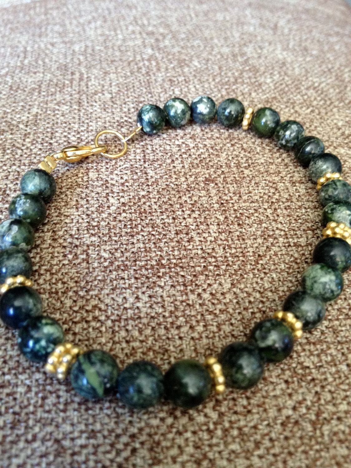 Agate and Vermeil Bracelet