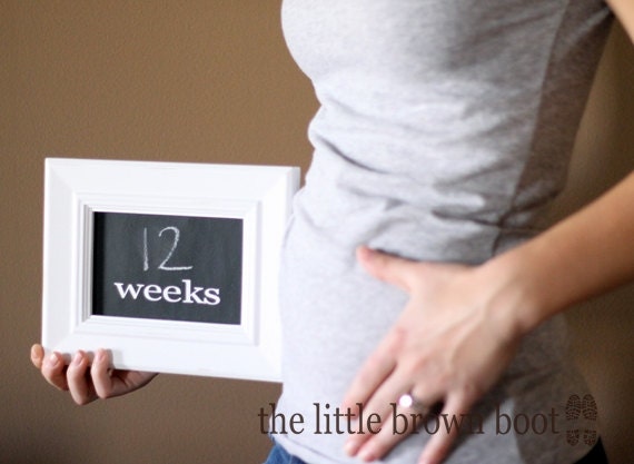 Chalkboard Belly Frame