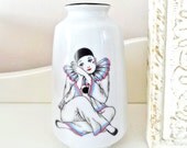 Vintage Porcelain Vase, Small White Vase Made in Japan, Shabby Chic Home Decor