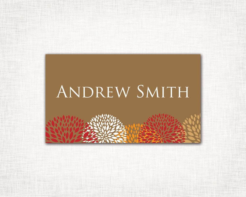 Thanksgiving Place Cards - PRINTABLE - DIY Digital File - Tented Name Cards - Seating Cards - Seating Cards Il_570xn