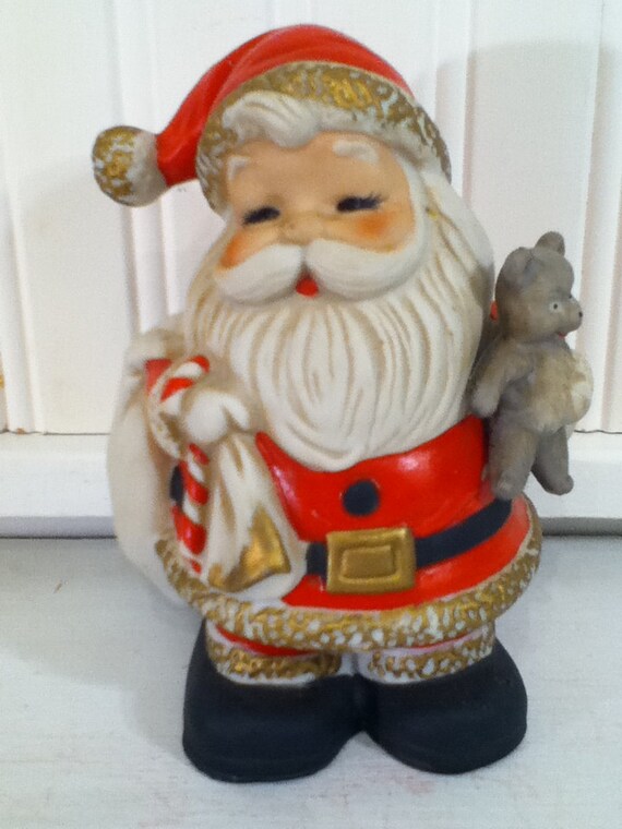 items similar to santa claus ceramic bank figurine items similar to santa claus ceramic bank figurine