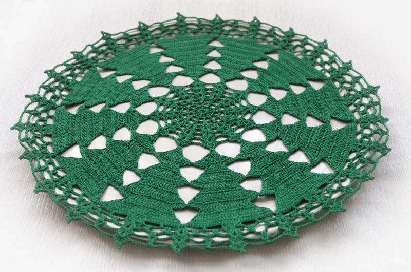 Christmas crochet doily Christmas tree Cotton crochet Christmas doily Christmas decorations READY TO SHIP