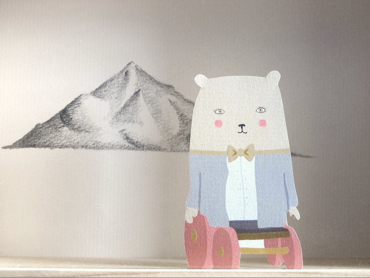 Tableau "sweet bear & the mountain" - La K'rosserie -