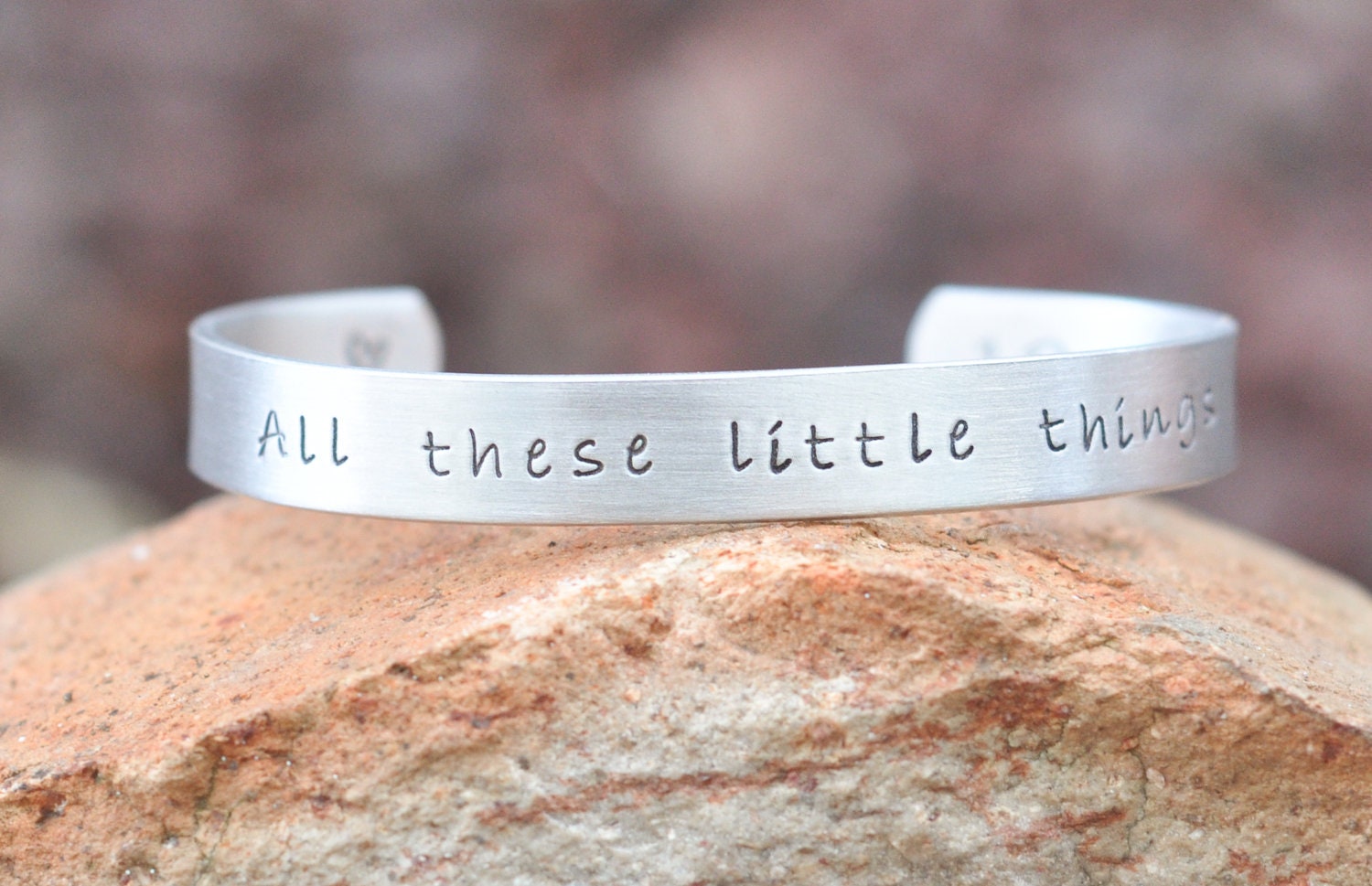 One Direction - All these little things - Hand stamped Bracelet - One Direction