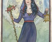 Limited Edition Art Print: Art Nouveau 11 Watercolor by Scott Christian Sava