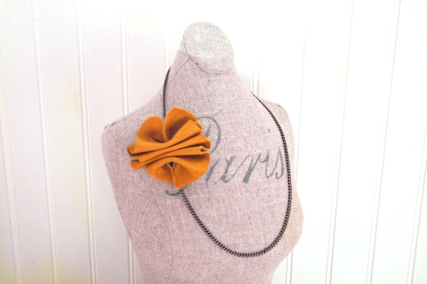 Leather and Chain Necklace....