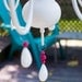 Victorian Mod Custom Chandeliers in any color //pink, aqua blue, turquoise, black, green & more// - LARGE