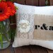 Shabby Ring Bearer with Couples Initials