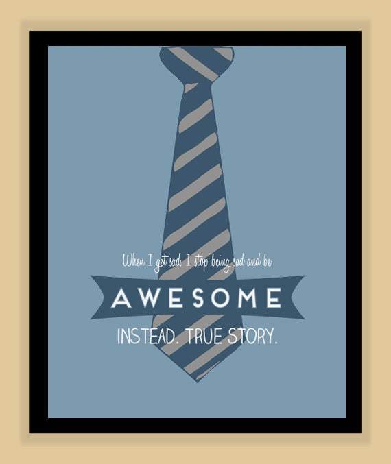 How I met Your Mother AWESOME QUOTE modern print poster 8x10