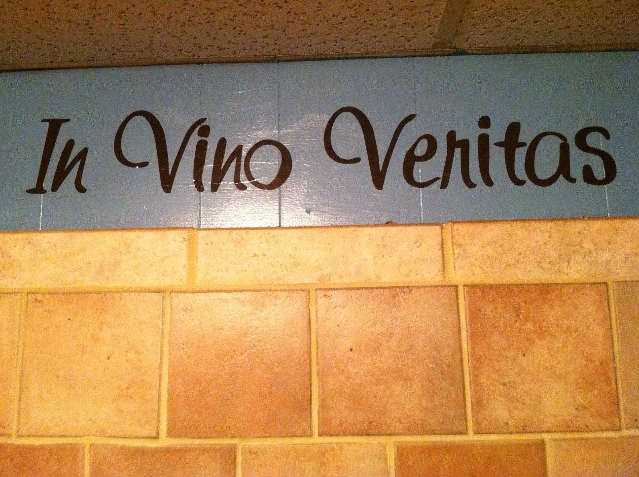 Items similar to In Vino Veritas wall vinyl decal on Etsy