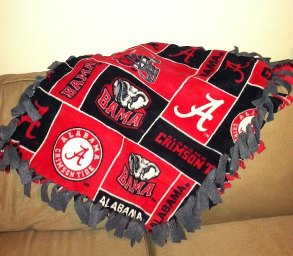 NCAA Alabama Crimson Tide Painted Printed Fleece Throw ...