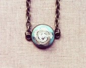 Silver Rose Resin Bracelet Antique Tiny Bracelet  Resin Jewelry Bridesmaid Jewelry Friendship Bracelet Wedding