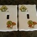 Ceramic Mushroom Light Switch Plate Covers / Kitchen Light Switch / Mushroom Decor / Single Light Switch