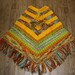 Hand Knitted Woolen Poncho