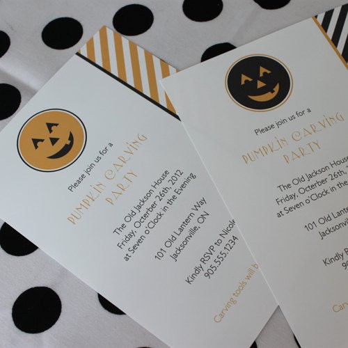 Jack-o-lantern Printable Party Invitations : Printable Party Designs by The Tiny Tiara Il_570xn