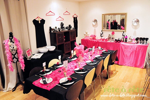 Little Black Dress Party EDITABLE text PRINTABLES Kit