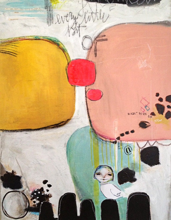 Every Little Bit Mixed Media Original Art