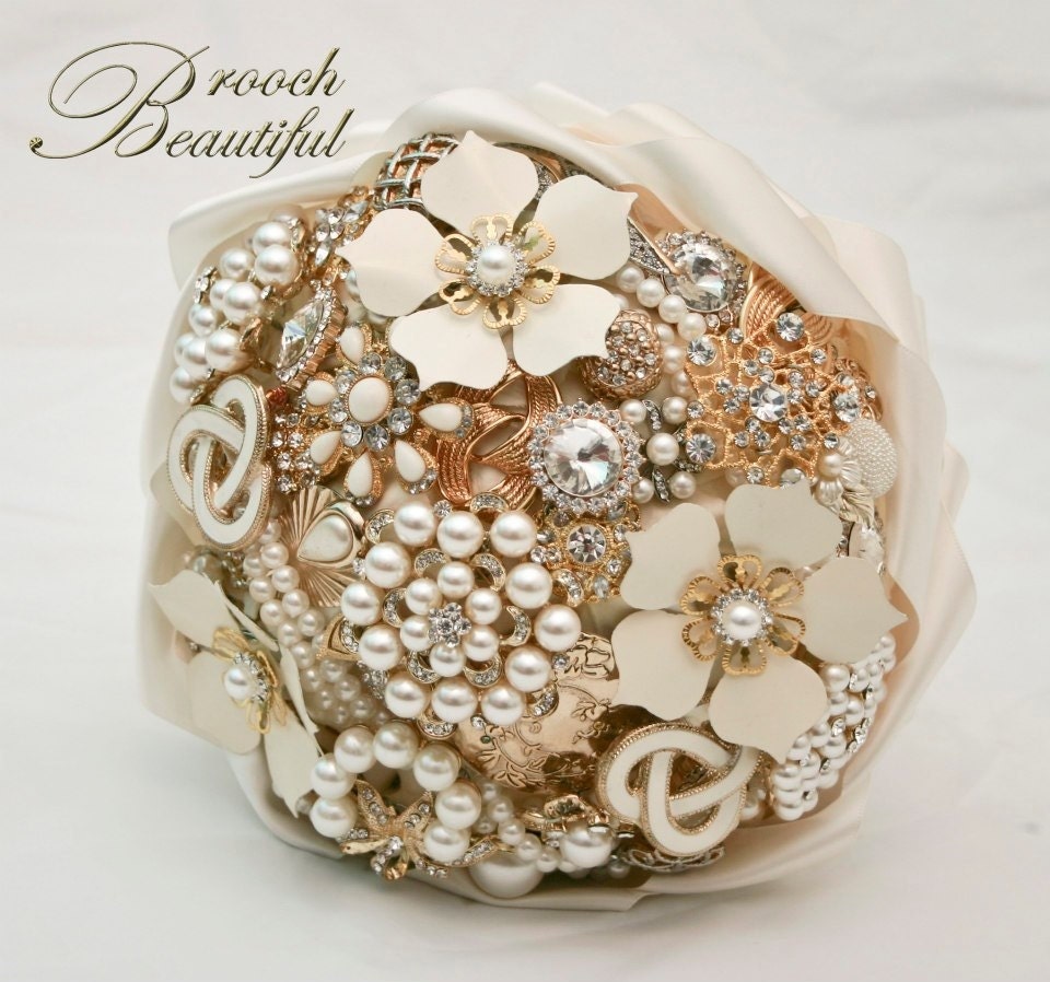 DEPOSIT for a (MEDIUM) Custom Made  Brooch  Bouquet