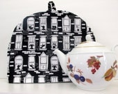 TEA COSY Black and White city print by Tea Party by Britgal