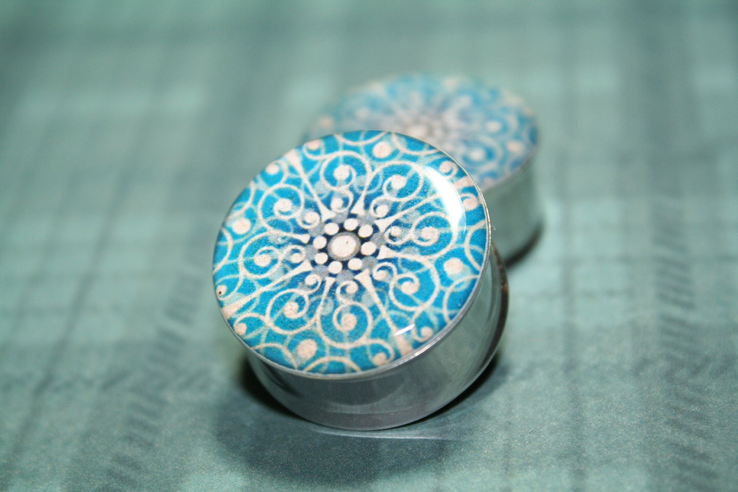 Kaleidoscope Plugs, Style 1, 0g, 00g, 7/16, 1/2, 9/16, 5/8, 3/4, 7/8, 1 inch (Soon in sizes 1 1/8 "-2")