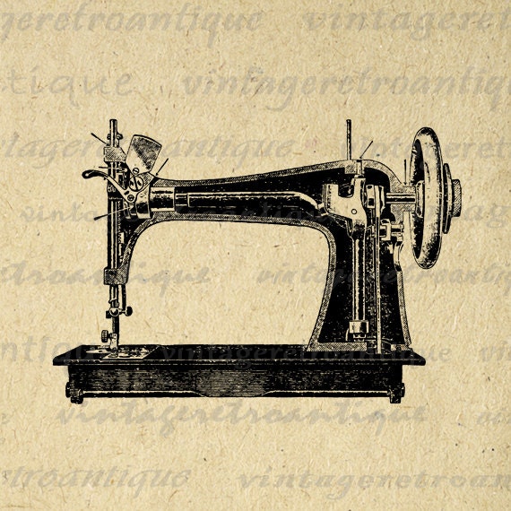 clipart vintage sewing machine - photo #50
