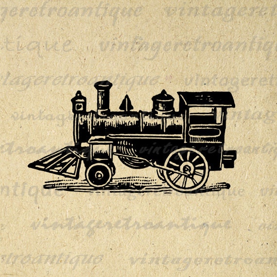 antique train clip art free - photo #43
