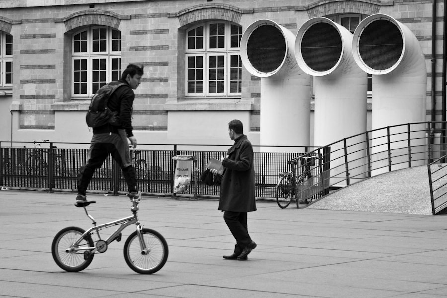 Paris Photography Limited Edition - Place Igor Stravinsky - Street Photography - Black and White Print - French Wall Print - Paris, France