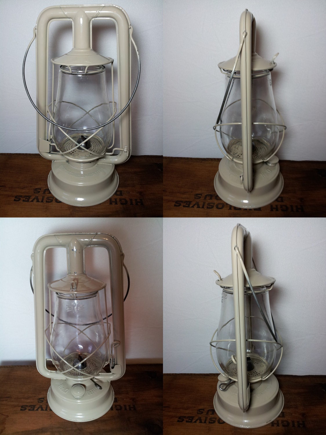 Vintage Embury Number 0 Defiance Barn Lantern
