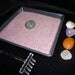Awesome Zen Garden with Precious Garnet Sand & handmade acrylic rake Meditation Garden