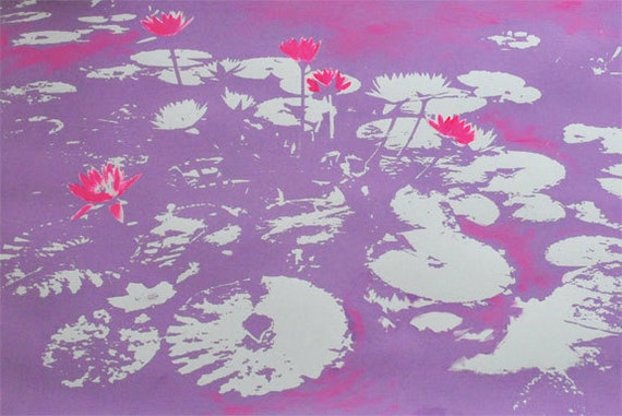 Water Lilies - Light Purple/ Pink