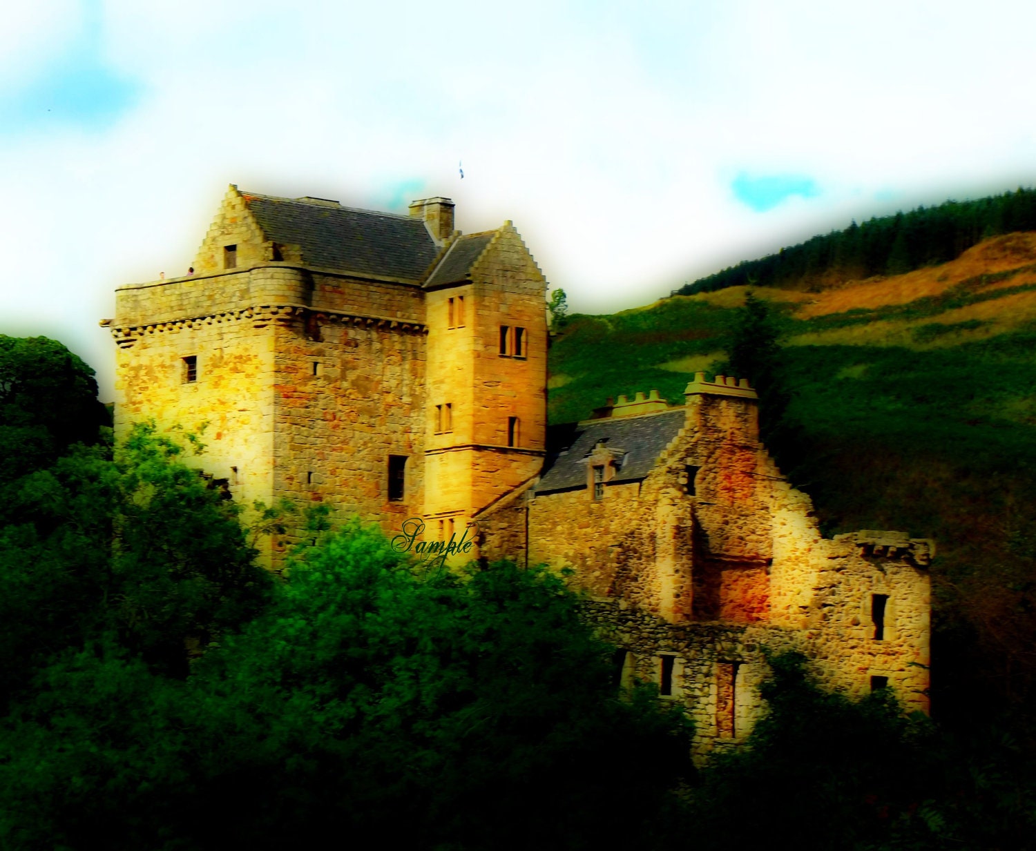 Scottish Castle Castle campbell, Scottish castles, Castle