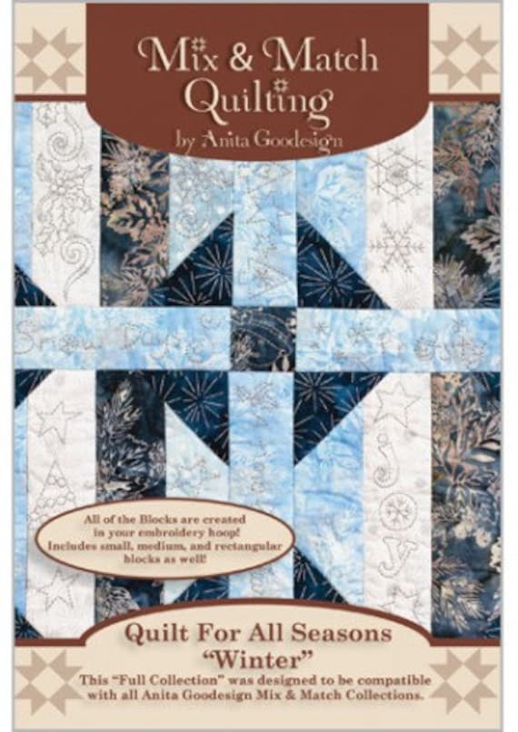 Anita Goodesign Embroidery Machine Designs CD QUILT For All Seasons Winter