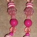 Princess Charm Chunky Necklace- pink shades