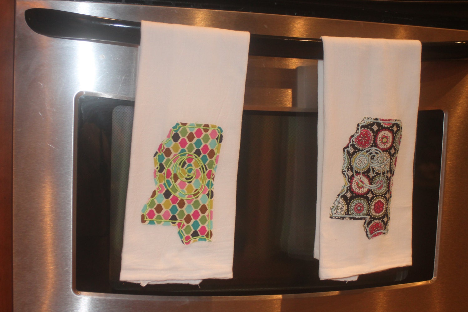 Mississippi Embroidered Flour Sack Towels