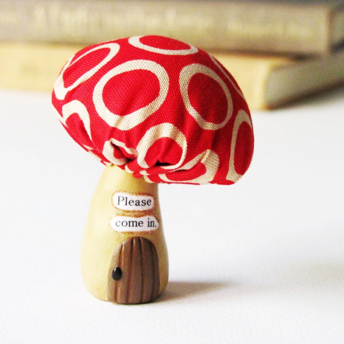 Miniature Mushroom House- Handmade Home for your Imaginary Garden Gnomes or Woodland Fairies