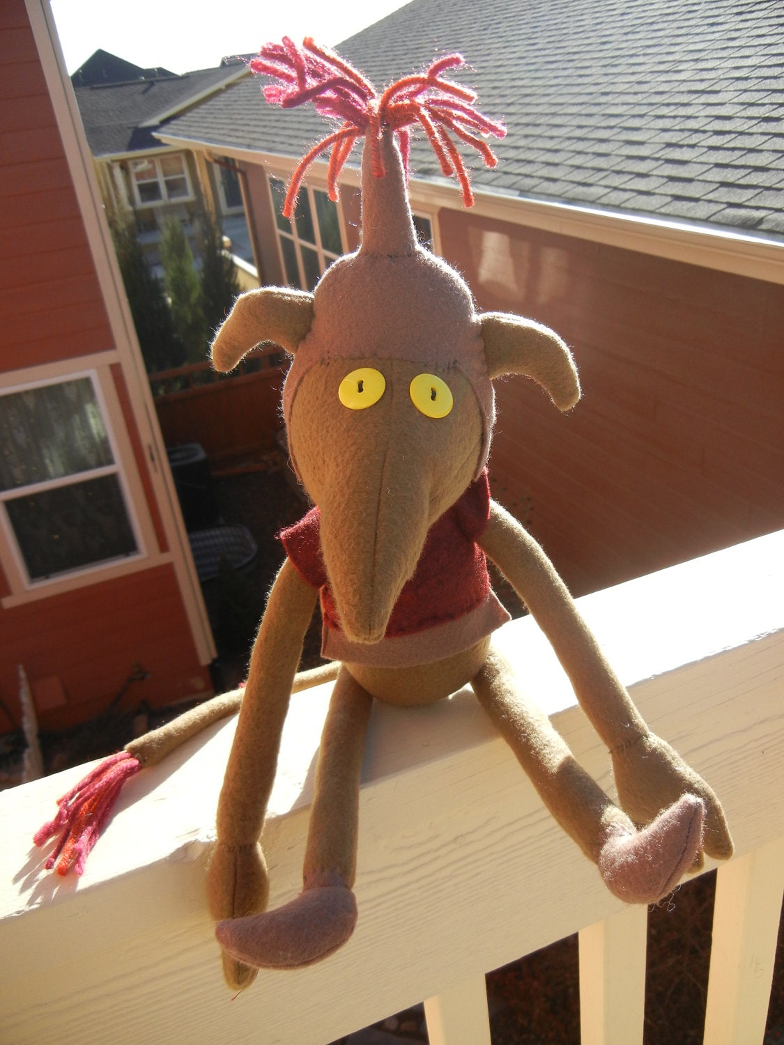 Labyrinth inspired Goblin soldier doll one of a kind ----- Henry