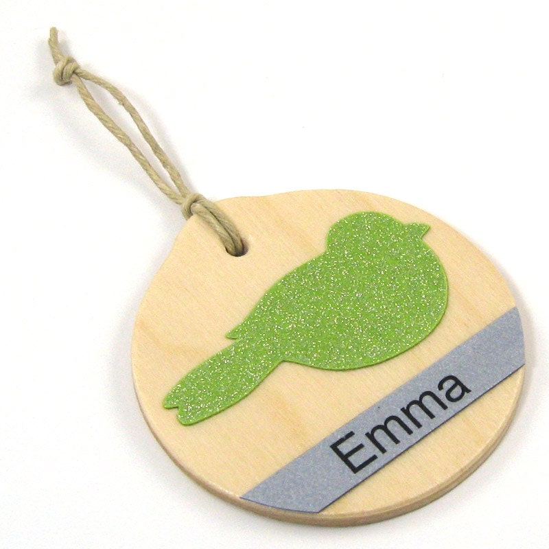 Personalized Christmas Neon Ornament Margarita Bird Your Text - 2012 - Name Ornament - Our First Christmas - Wedding Christmas Ornament
